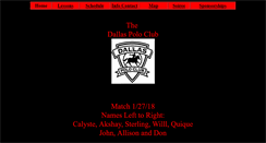 Desktop Screenshot of dallaspoloclub.org